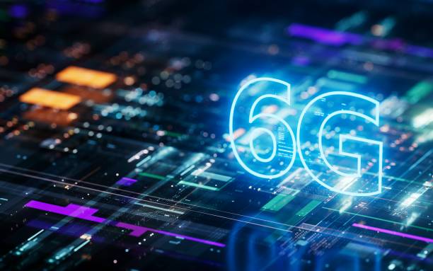 6G, 6 Generation, Mobile Network Data Technology, Global Communication, Speed Representação futurista de uma cidade conectada por redes digitais, simbolizando a velocidade e inovação trazidas pela tecnologia 6G.